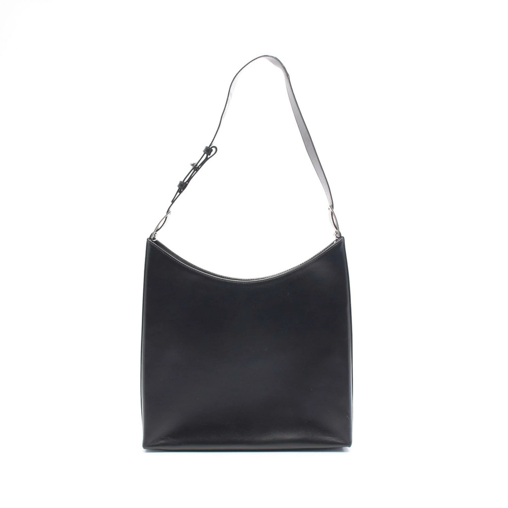 Salvatore Ferragamo Leather Shoulder Hobo Black